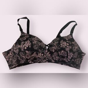 Torrid Floral Print Women's Bra - Black and Pink